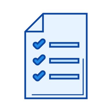 Alışveriş listesi satır simgesi.