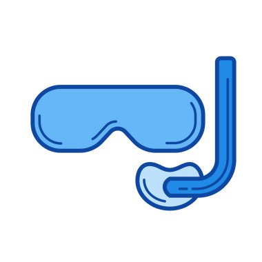 Dalış maske satırı simgesi.