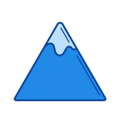 Dağ zirvesi satırı simgesi.