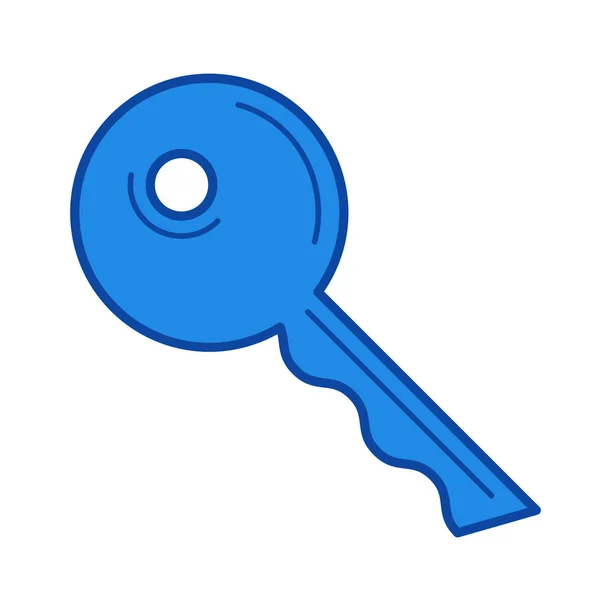 House key line icon. — Stock Vector