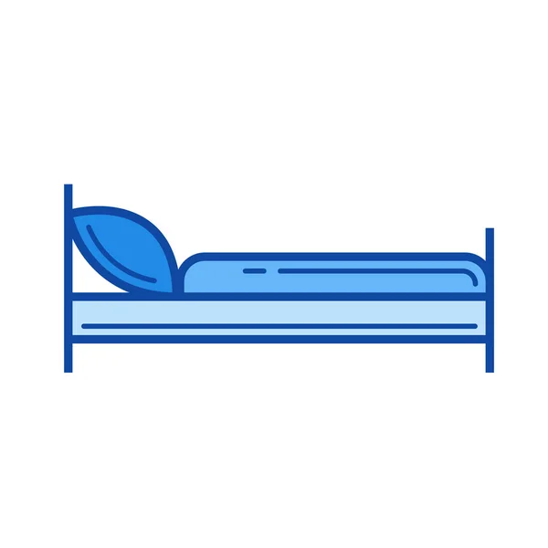 Hotel room line icon. — Stock Vector