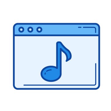 Multimedya satırı simgesi.