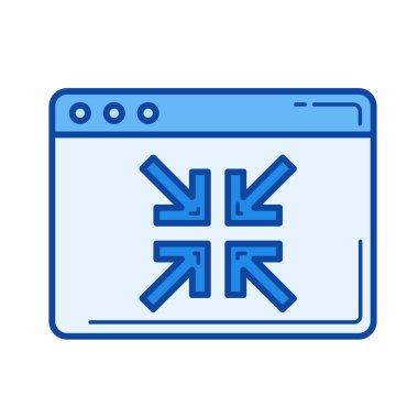 Daralt satırı simgesi.