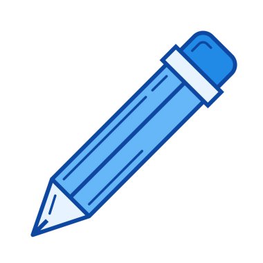 Kurşun kalem aracı satırı simgesi.