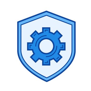 Veri koruma satırı simgesi.