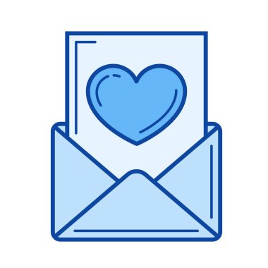 Okuma e-posta satırı simgesi.