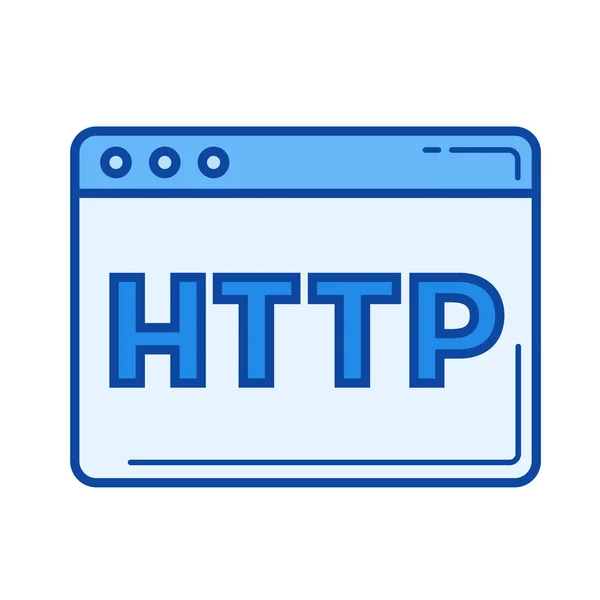 Http line icon. — Stock Vector