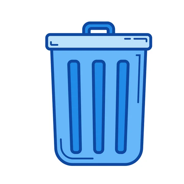 Symbol für saubere Mülleimer. — Stockvektor
