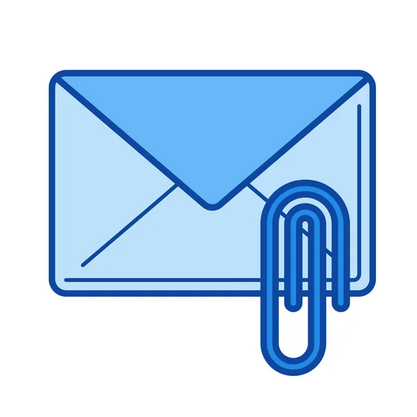 Lire l'icône de ligne email . — Image vectorielle