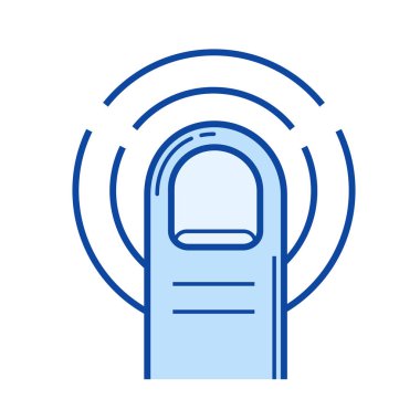 Bir parmak çift vuruş satırı simgesi.