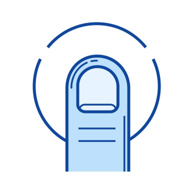 Bir parmak dokunun satırı simgesi.