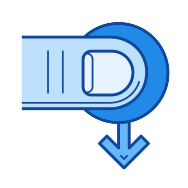 Taşıma imleç satırı simgesi.