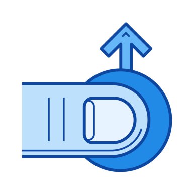 Kuvvet gezinti satırı simgesi.