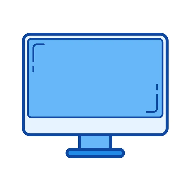 Desktop line icon. — Stock Vector