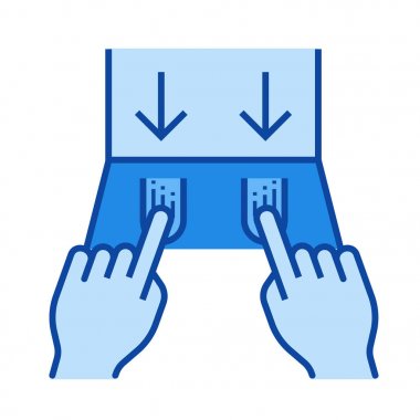 Duvar odak satırı simgesi.