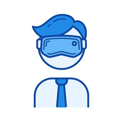 Sanal gerçeklik satırı simgesi.