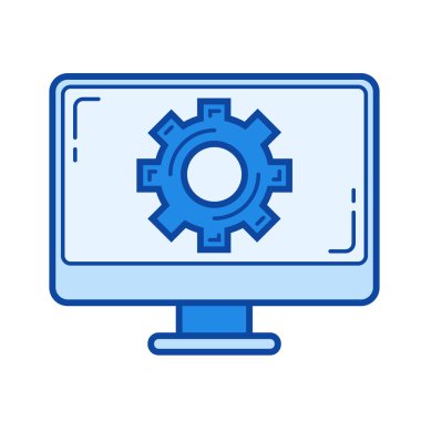 Bilgisayar ayarları satırı simgesi.