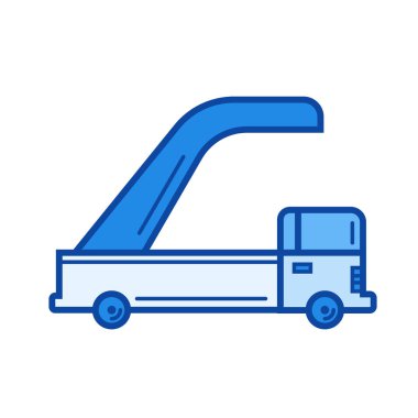 Jet merdiven satırı simgesi.