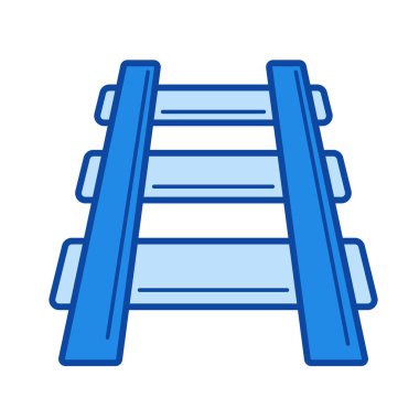 Demiryolu parça satırı simgesi.