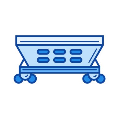 Hopper araba satırı simgesi.