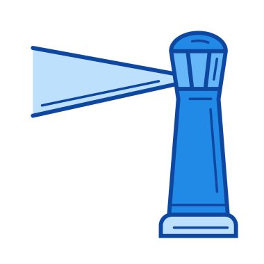 Deniz feneri çizgi simgesi.