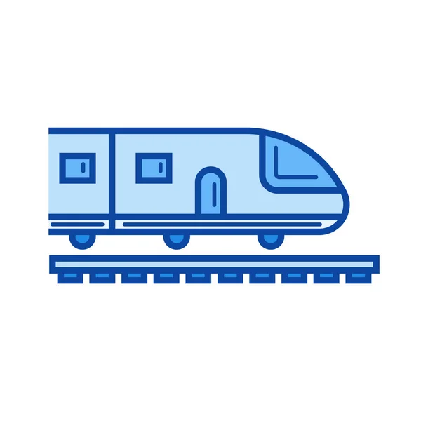 Ikona vysokorychlostního vlaku. — Stockový vektor
