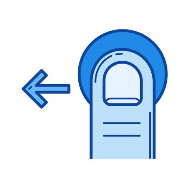 Sürükle sol satırı simgesi.