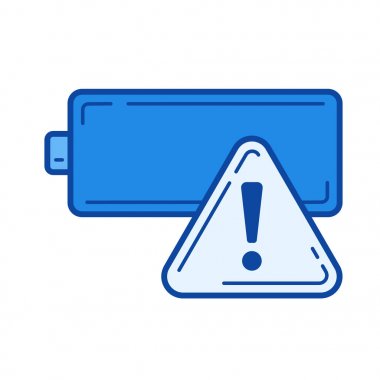 Pil satırı simgesi taburcu.