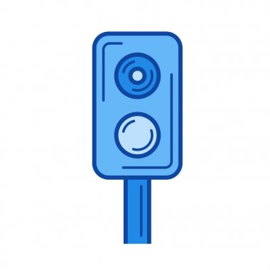 Tren trafik ışığı satırı simgesi.