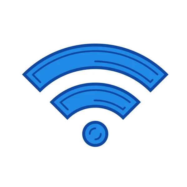 Wireless connection line icon. — Stock Vector
