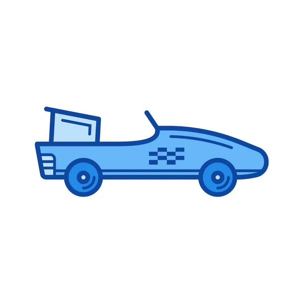 Icono de línea de coche de Fórmula 1 . — Vector de stock