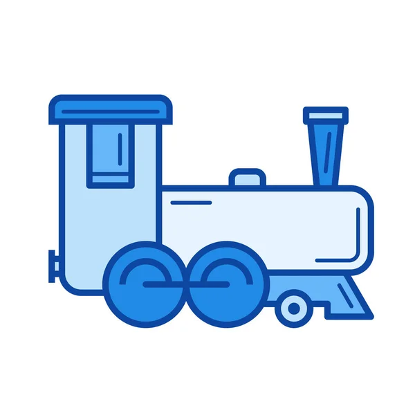 Icono de línea de locomotora . — Archivo Imágenes Vectoriales