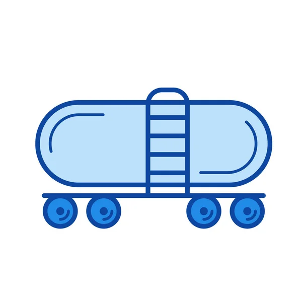 Ikona linky železniční nádrže. — Stockový vektor
