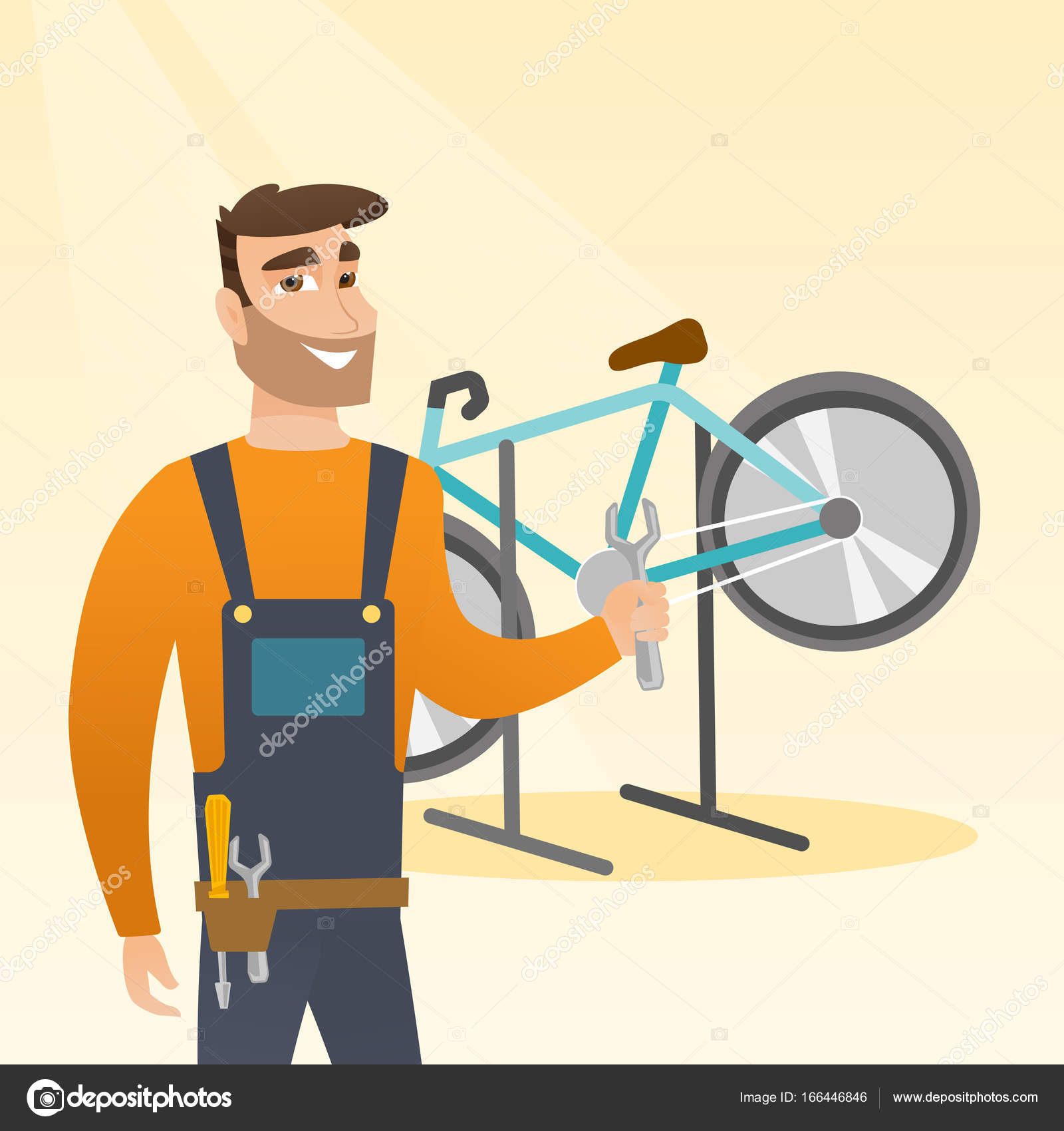 Dibujos: mecanicos trabajando | Mecánico de bicicletas ...