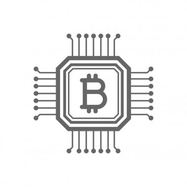 Bitcoin blockchain satırı simgesi.