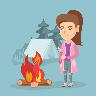 Kafkas kadın hatmi kamp ateşi kavurma