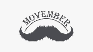 Movember kanser farkındalık olay afiş.