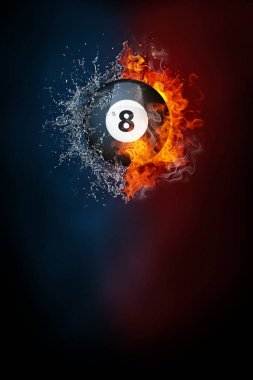 Bilardo spor turnuva modern poster şablonu.