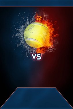 Tenis spor turnuva modern poster şablonu.