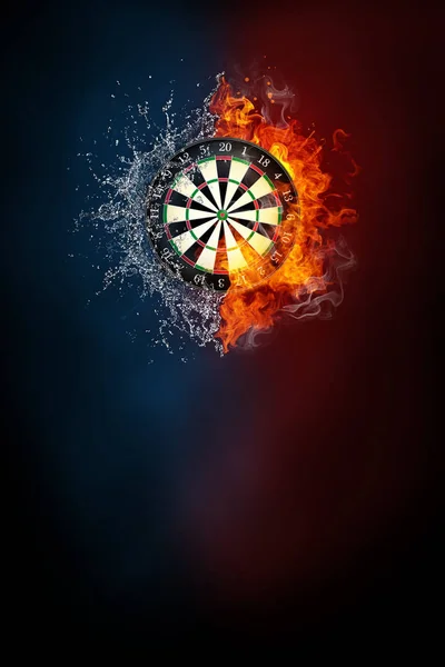 Darten sport toernooi moderne poster sjabloon. — Stockfoto