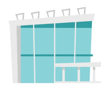 İş Merkezi vektör karikatür çizim.