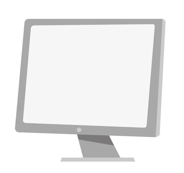 Computer monitor vector cartoon illustration. — Stock Vector