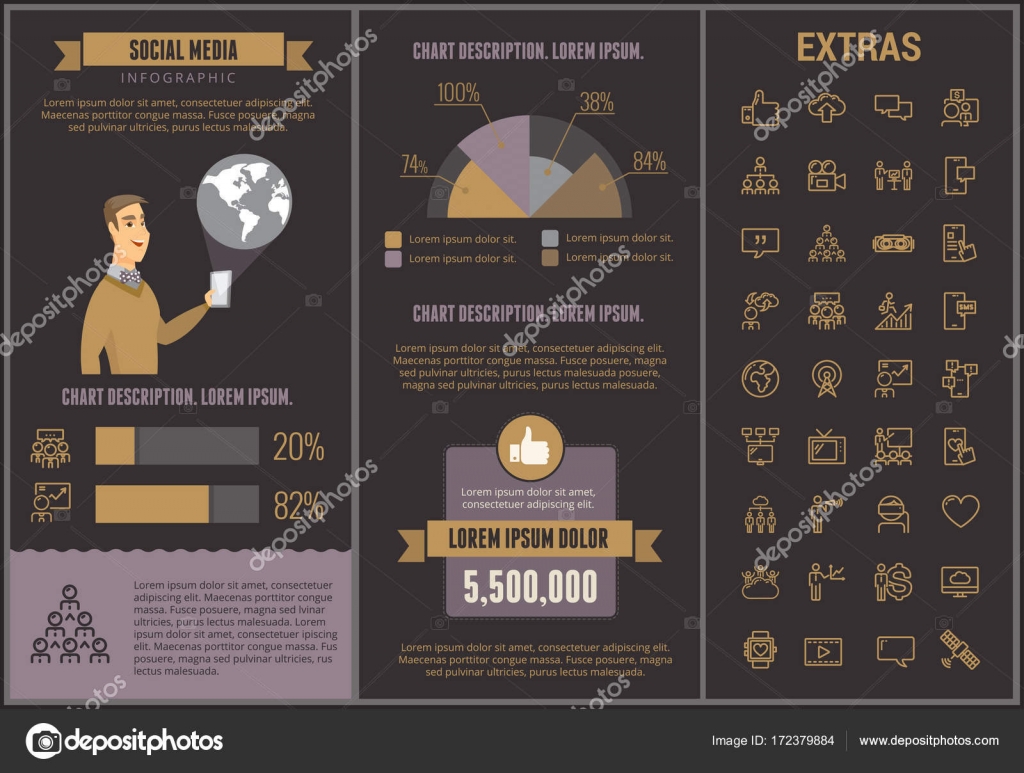 social media infographic template