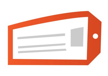 Fiyat etiketi vektör karikatür çizim.