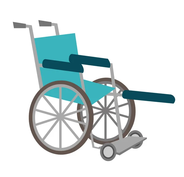 Medicinsk rullstol vektor tecknad illustration. — Stock vektor