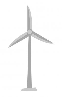 Rüzgar Türbini vektör karikatür çizim.