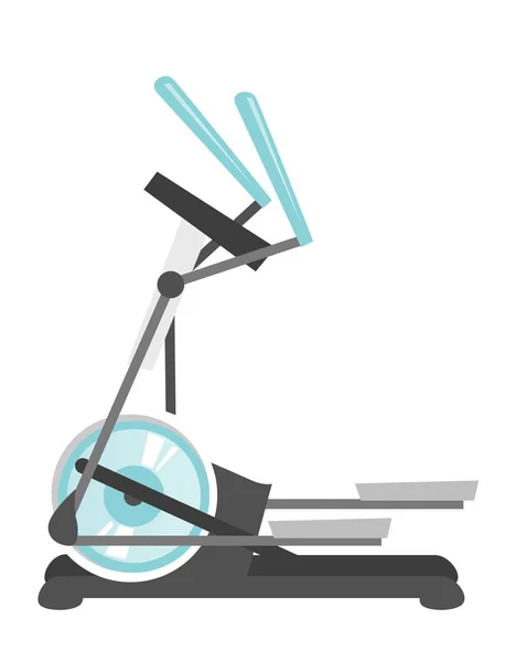 Bicicleta elíptica máquina vector de dibujos animados . — Vector de stock