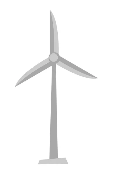 Větrná turbína vektor kreslené ilustrace. — Stockový vektor