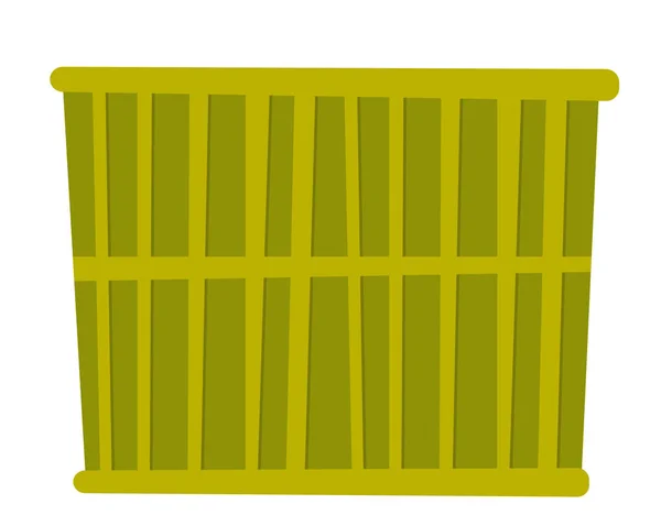 Groene cargo container vectorillustratie cartoon. — Stockvector