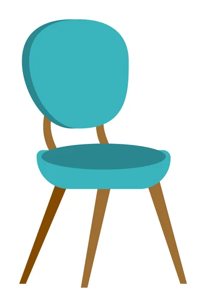 ブルーのモダンな椅子ベクトル漫画イラスト. — ストックベクタ